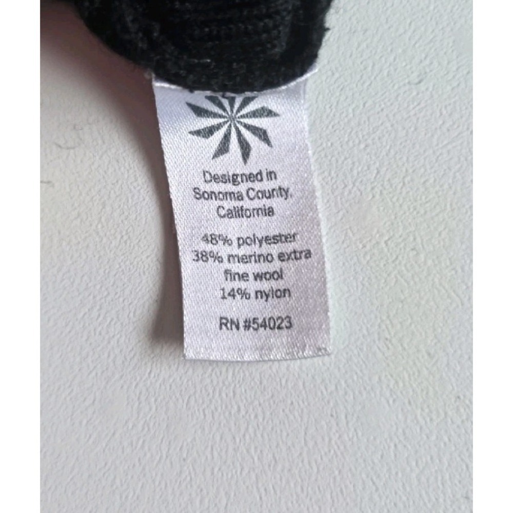 Athleta Black Merino Wool Blend Sweater XS Textured Lightweight Cozy Top - Picture 7 of 10